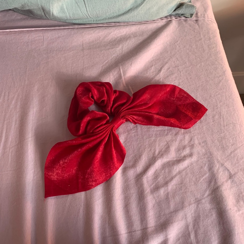 Free People Milano Red Bow Scrunchie - Picture 2 of 2